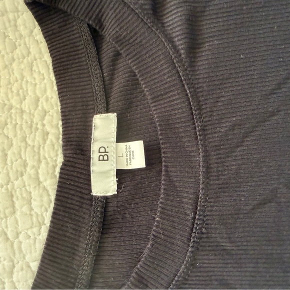 BP Charcoal Ribbed Top - Picture 2 of 3